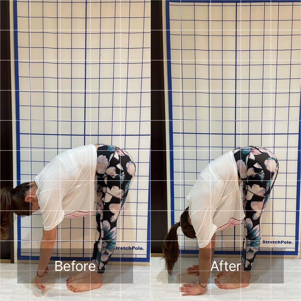 前屈ビフォーアフター①