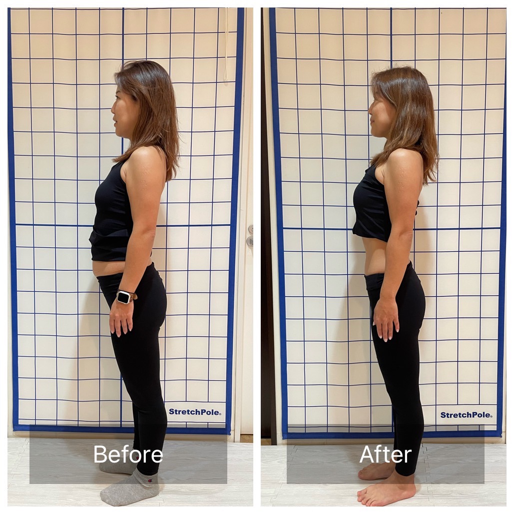 姿勢変化ビフォーアフター①